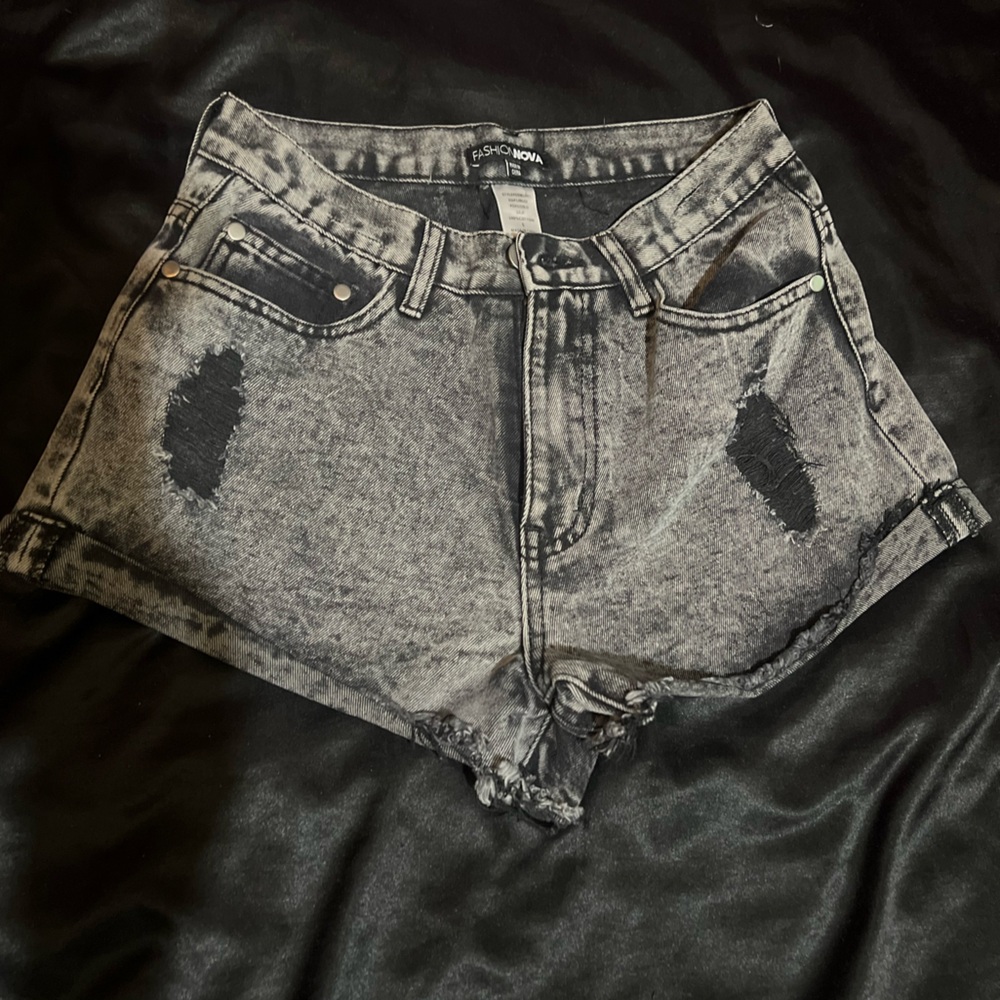 Denim shorts